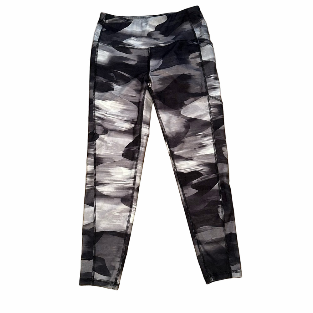 DSG High Rise Gray & Black Abstract Leggings Size Small